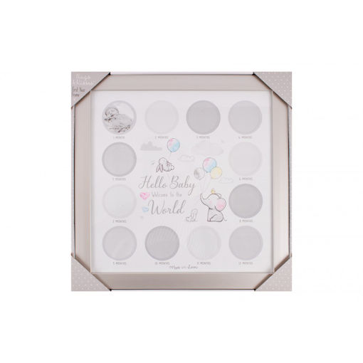 Picture of HUGS & KISSES FIRST YEARS PHOTO FRAME 38X38X1.2CM